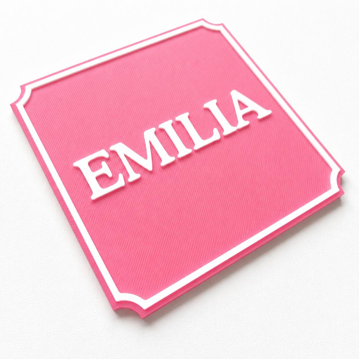Personalised Kids Name Door Sign – Custom Girls Boys Bedroom Decoration Plate
