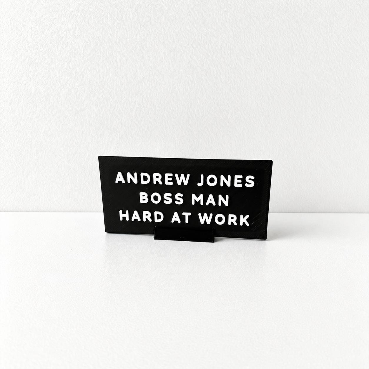 Personalised Mini Desk Sign Novelty Office Work Teacher Funny Gift Name Plate