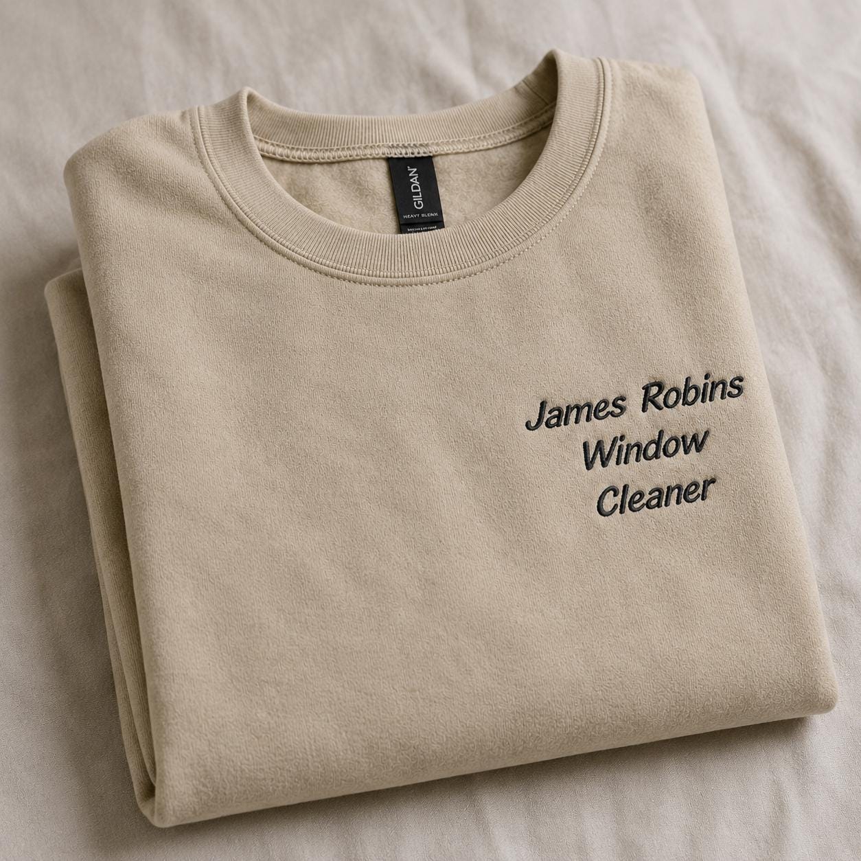 Embroidered Personalised Adults Sweatshirt 23 Colours S-5XL Custom Design Your Text