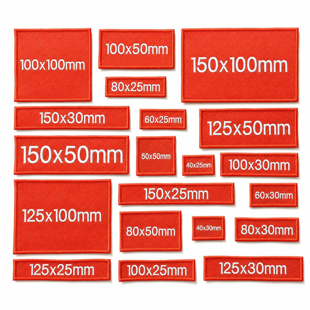 Personalised Embroidered Orange Patches Sew/Iron/VELCRO® Custom Text Molle Morale Badges
