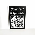 Personalised QR Code Sign Custom Social Media Follow Link Business Website Wi-Fi