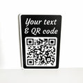 Personalised QR Code Sign Custom Social Media Follow Link Business Website Wi-Fi