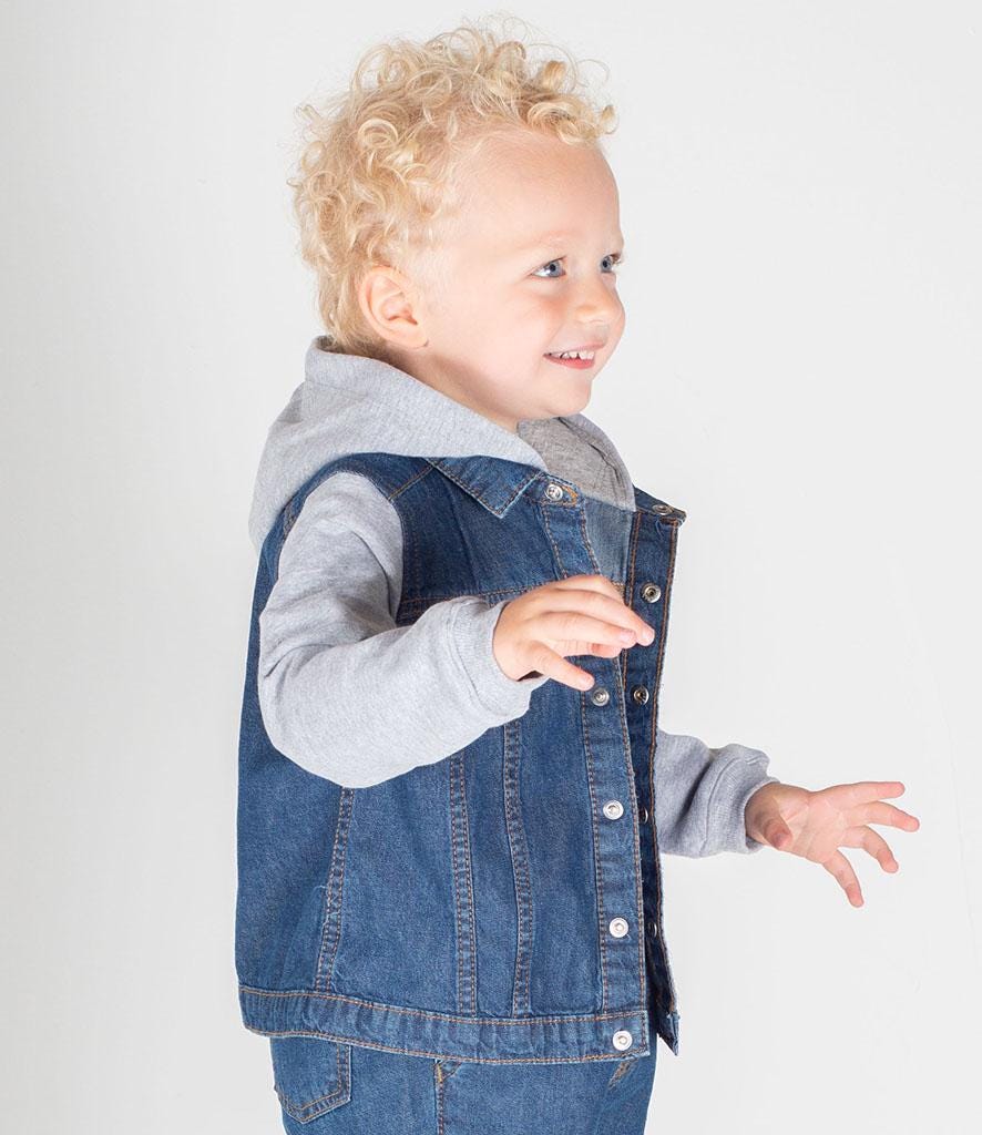 Embroidered Personalised Toddler & Kids Denim Jacket Boys Girls Your Text Name