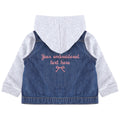 Embroidered Personalised Toddler & Kids Denim Jacket Girls Pink Your Text Name