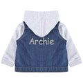 Embroidered Personalised Name Toddler & Kids Denim Jacket Boys Girls Your Text