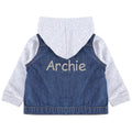 Embroidered Personalised Name Toddler & Kids Denim Jacket Boys Girls Your Text