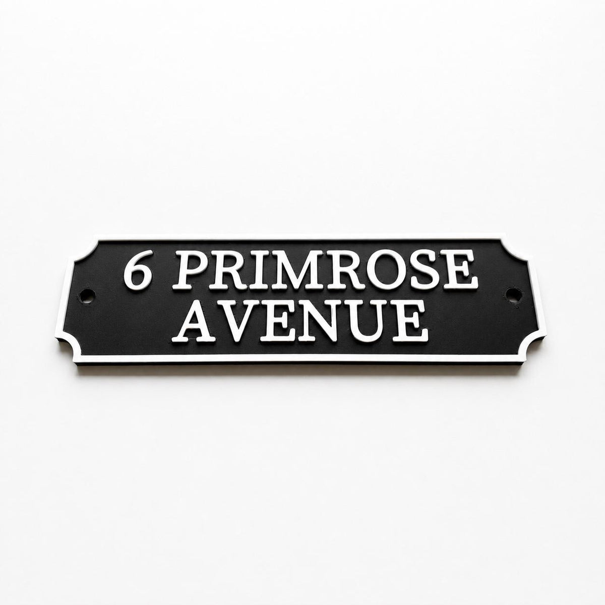 Personalised Text Sign Custom House Name Plaque Garden Wall Plate Memorial Bench