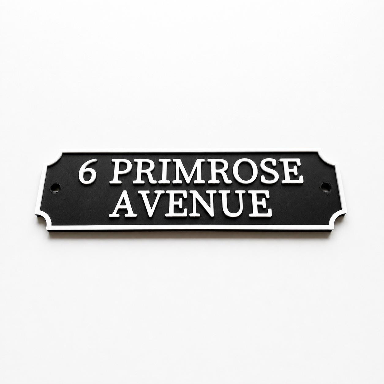 Personalised Text Sign Custom House Name Plaque Garden Wall Plate Memorial Bench