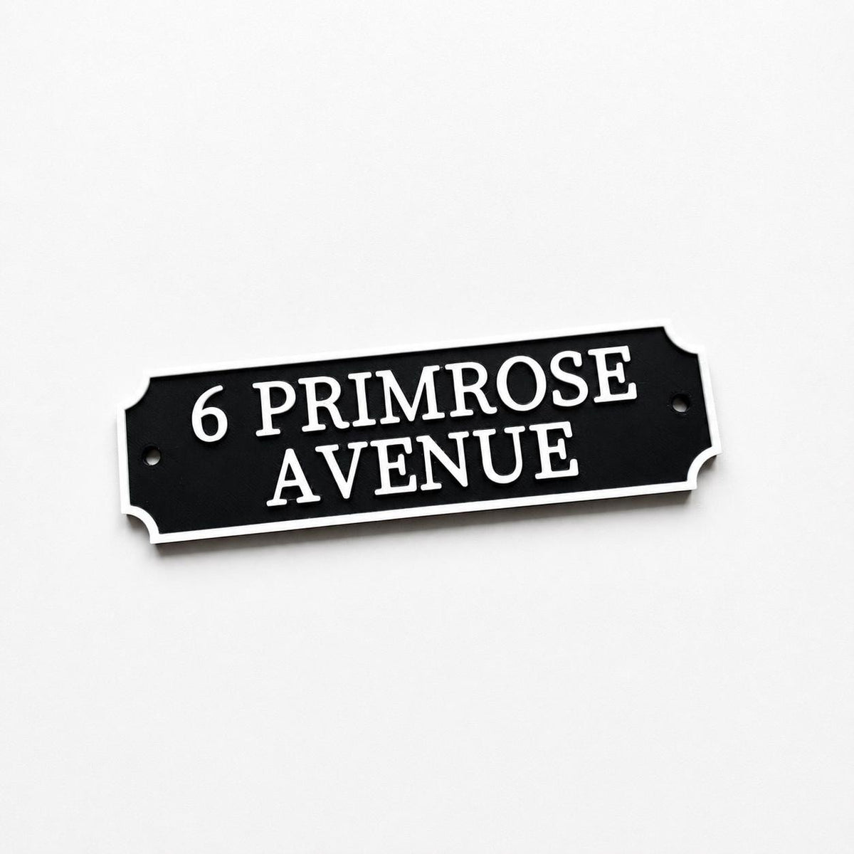 Personalised Text Sign Custom House Name Plaque Garden Wall Plate Memorial Bench