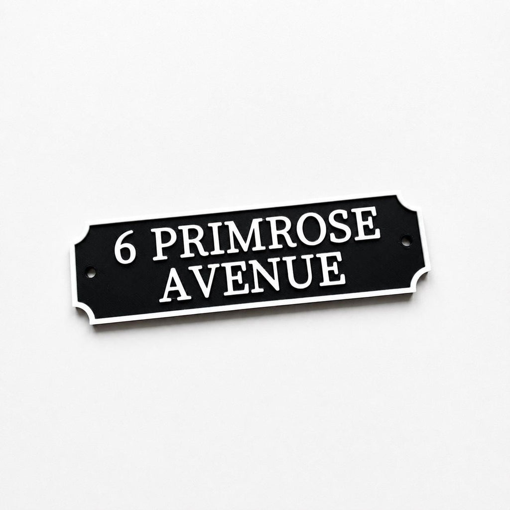 Personalised Text Sign Custom House Name Plaque Garden Wall Plate Memorial Bench