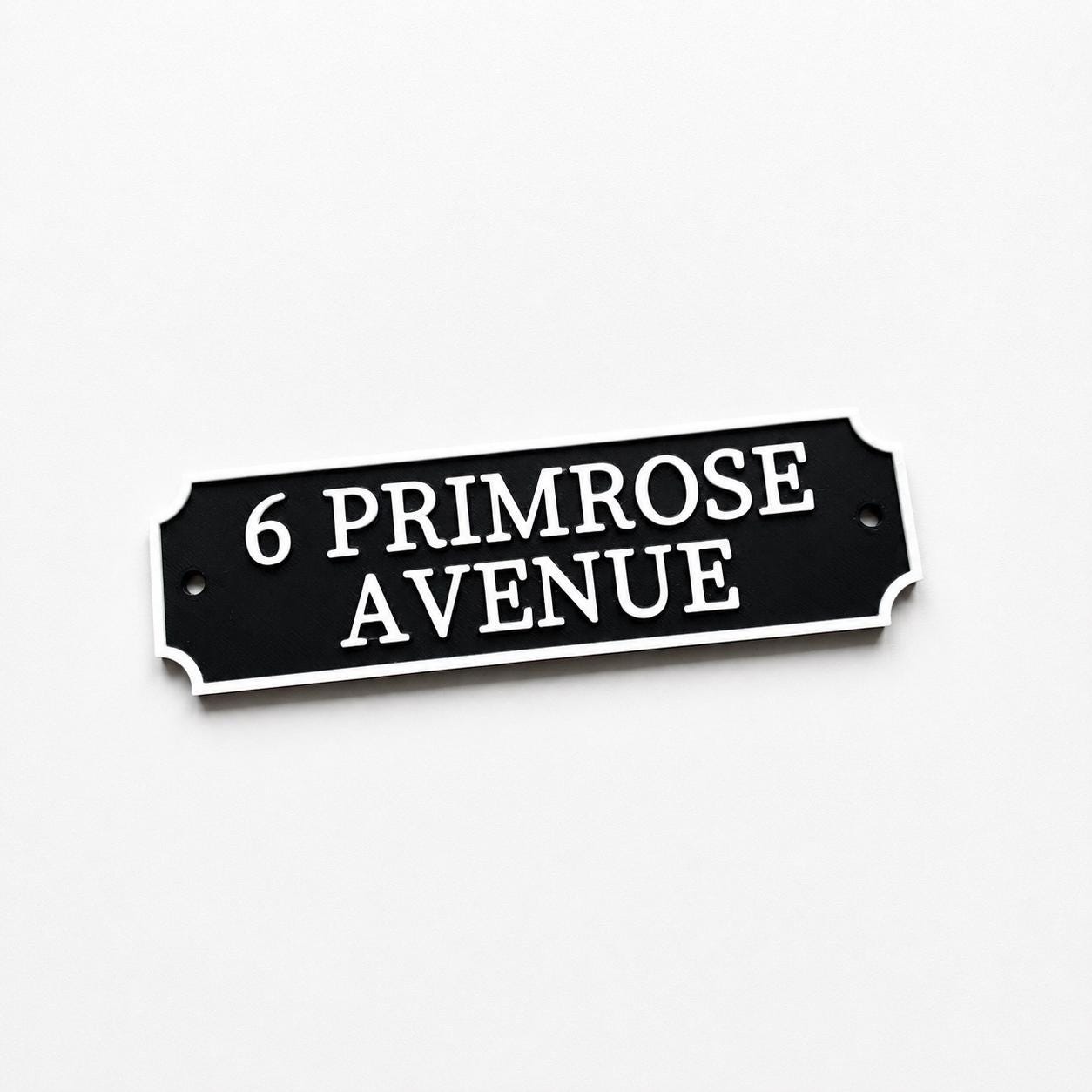 Personalised Text Sign Custom House Name Plaque Garden Wall Plate Memorial Bench