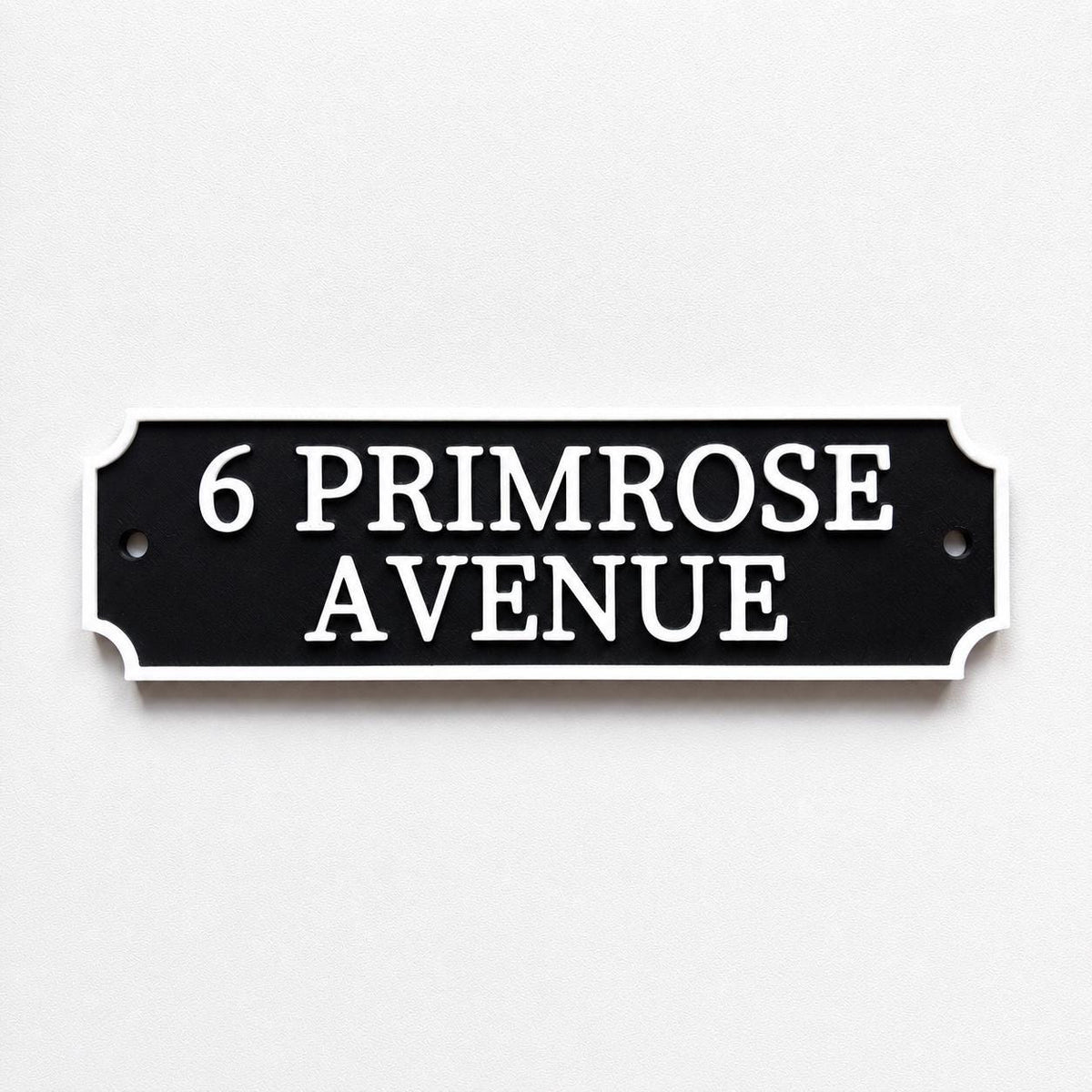 Personalised Text Sign Custom House Name Plaque Garden Wall Plate Memorial Bench