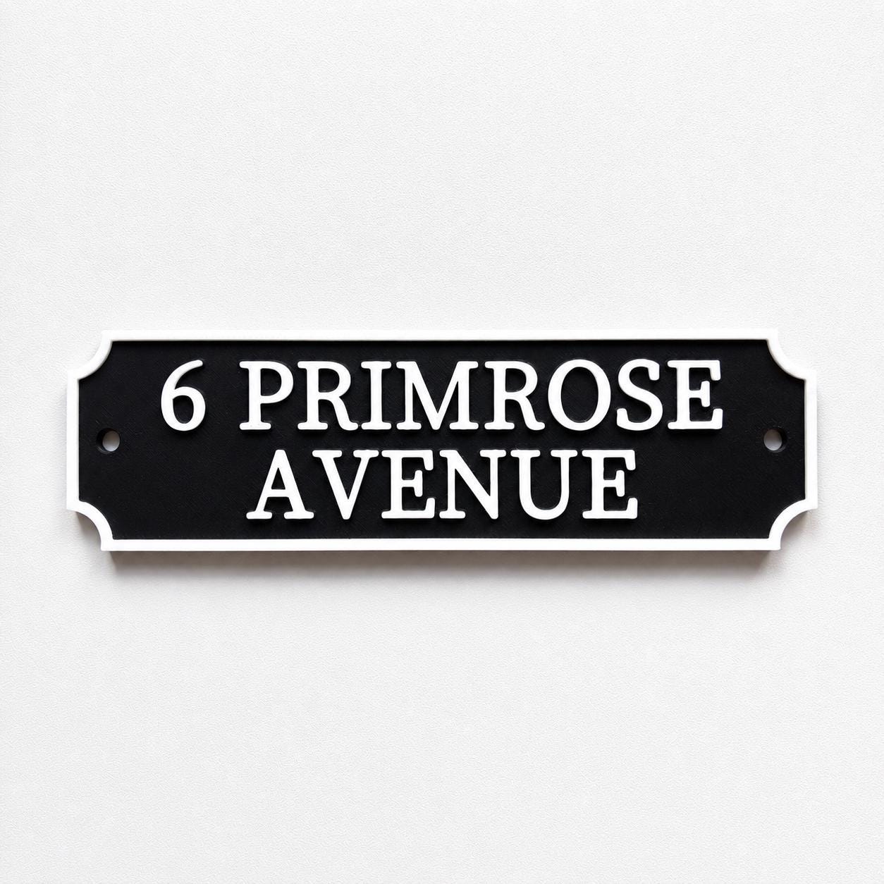 Personalised Text Sign Custom House Name Plaque Garden Wall Plate Memorial Bench