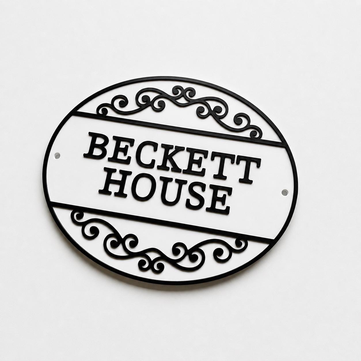 Personalised Text Sign Custom House Name Plaque Garden Wall Plate Memorial Bench