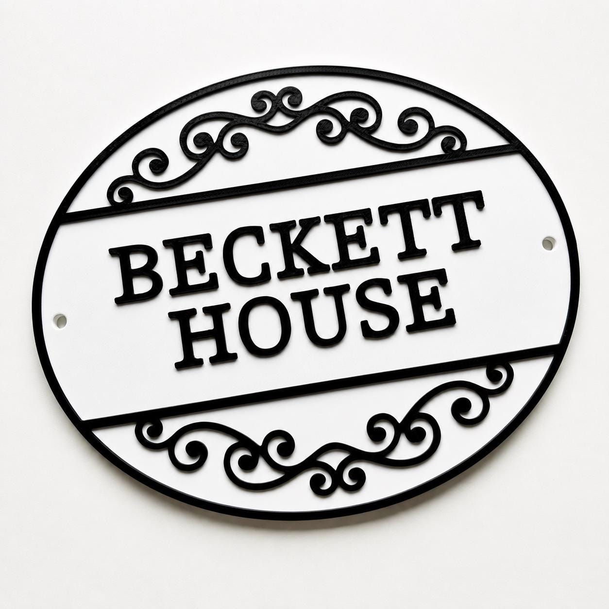 Personalised Text Sign Custom House Name Plaque Garden Wall Plate Memorial Bench