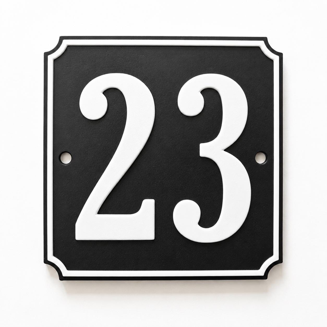 Personalised House Number Sign – Custom Home Front Door Gate Plate Plaque