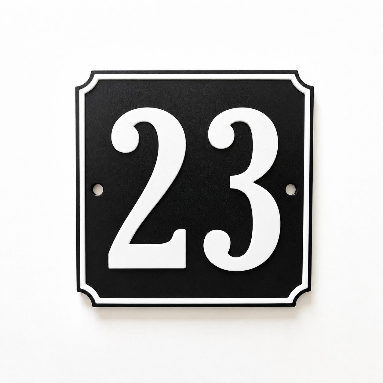 Personalised House Number Sign – Custom Home Front Door Gate Plate Plaque
