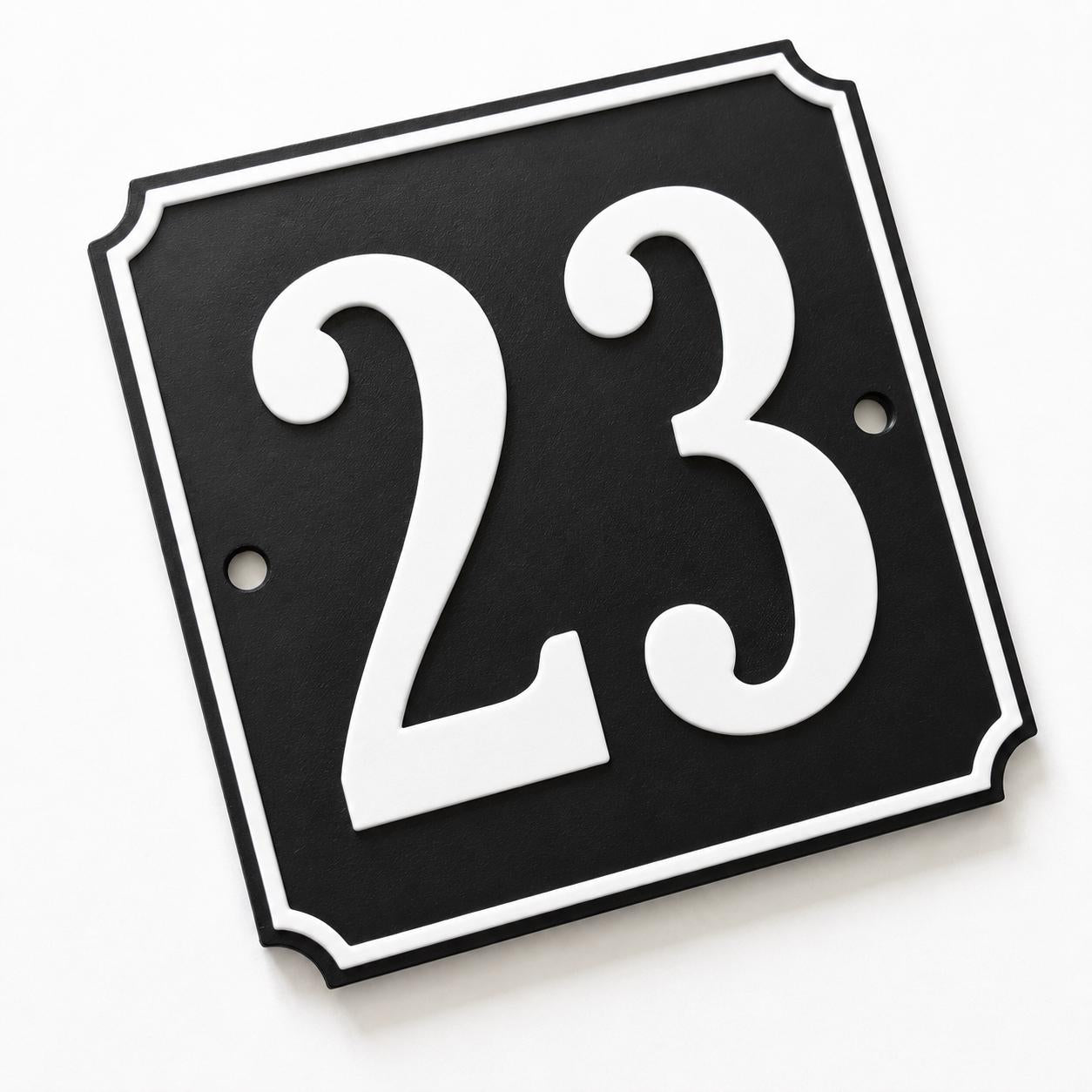 Personalised House Number Sign – Custom Home Front Door Gate Plate Plaque