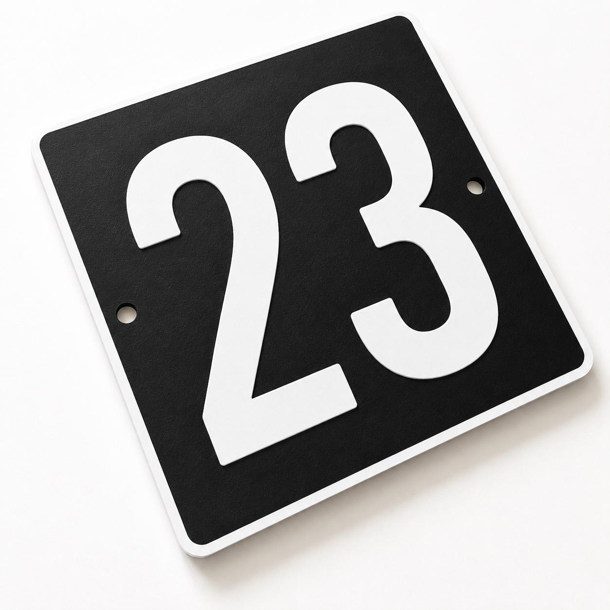 Personalised House Number Sign – Custom Home Front Door Gate Plate Plaque