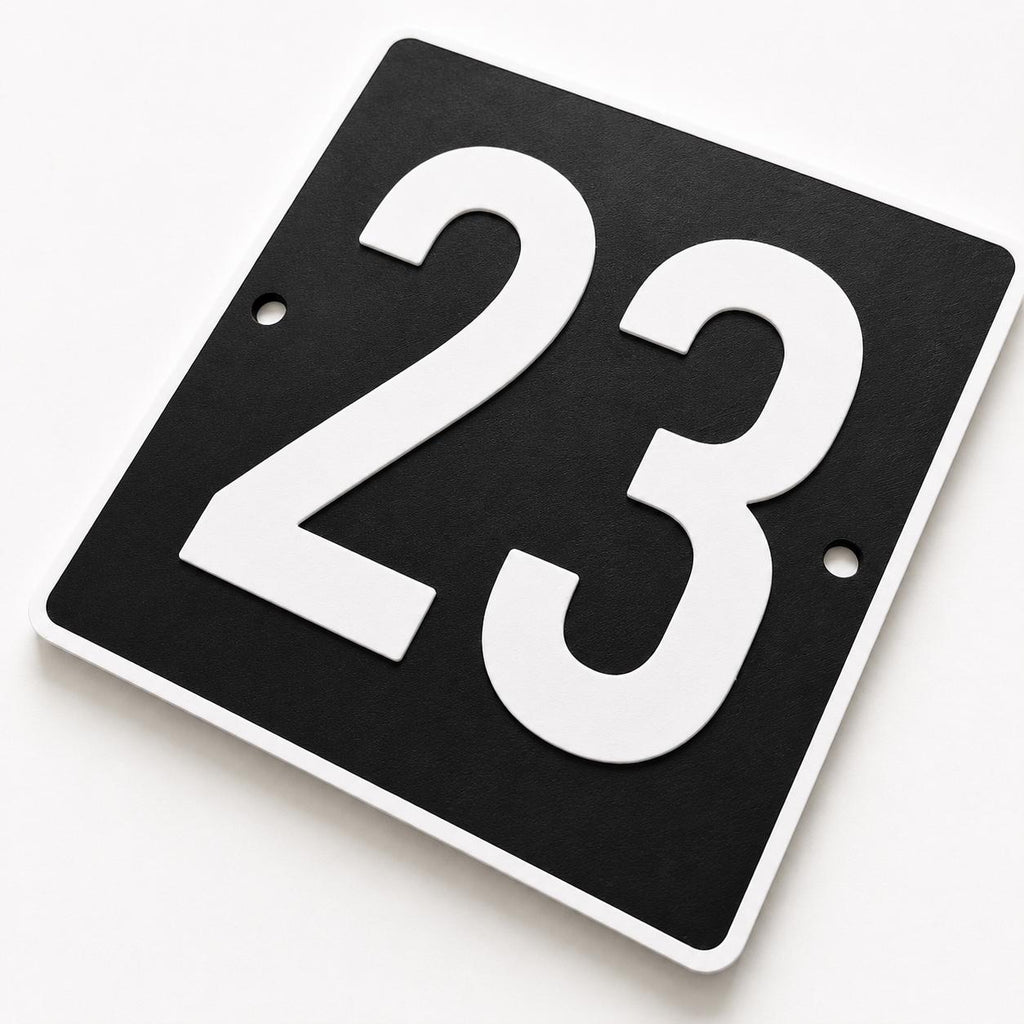 Personalised House Number Sign – Custom Home Front Door Gate Plate Plaque