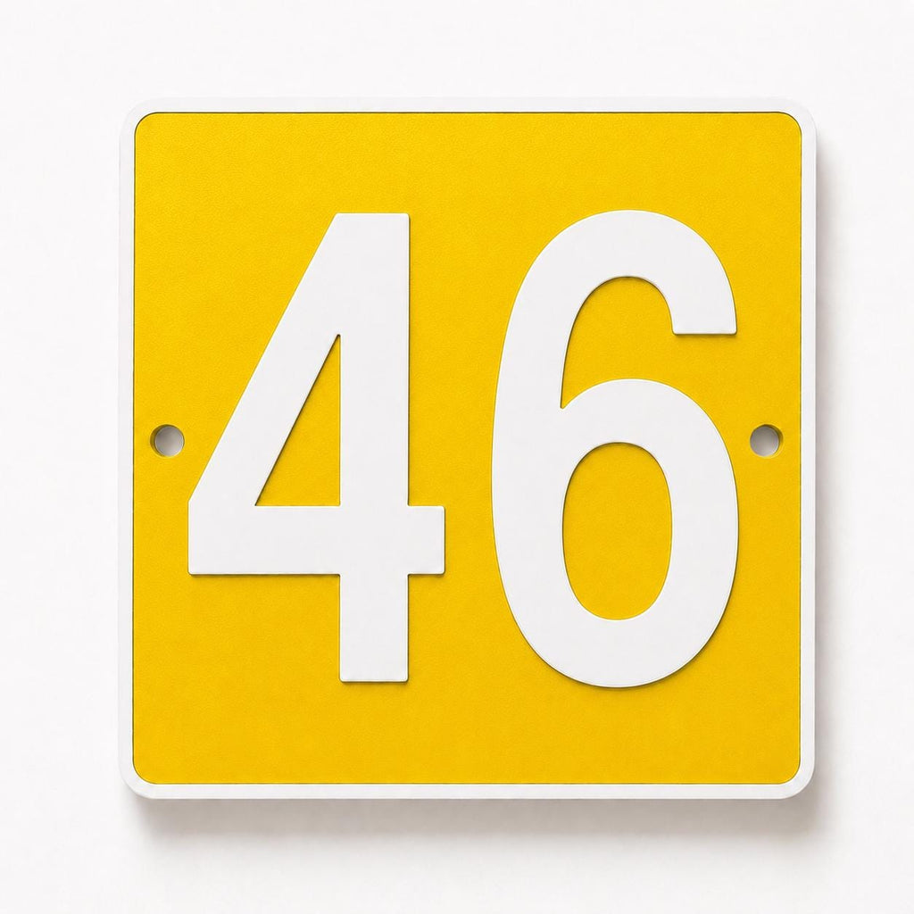 Personalised House Number Sign – Custom Home Front Door Gate Plate Plaque