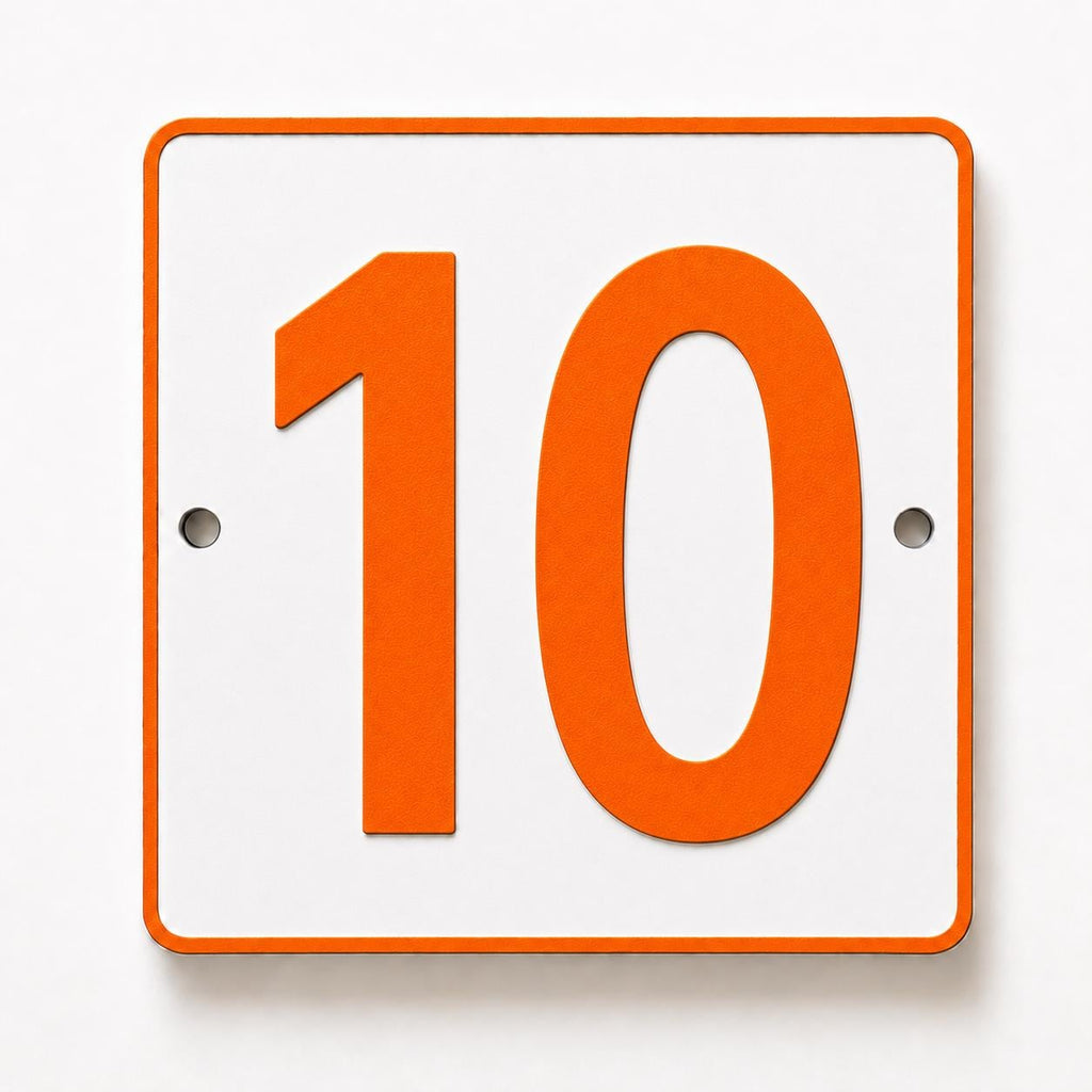 Personalised House Number Sign – Custom Home Front Door Gate Plate Plaque