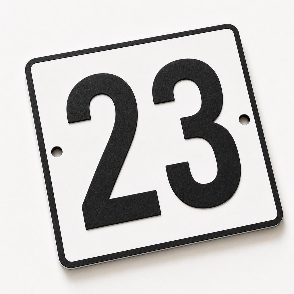 Personalised House Number Sign – Custom Home Front Door Gate Plate Plaque
