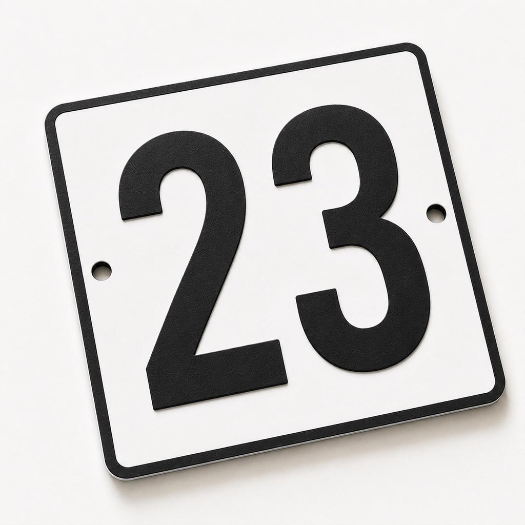 Personalised House Number Sign – Custom Home Front Door Gate Plate Plaque
