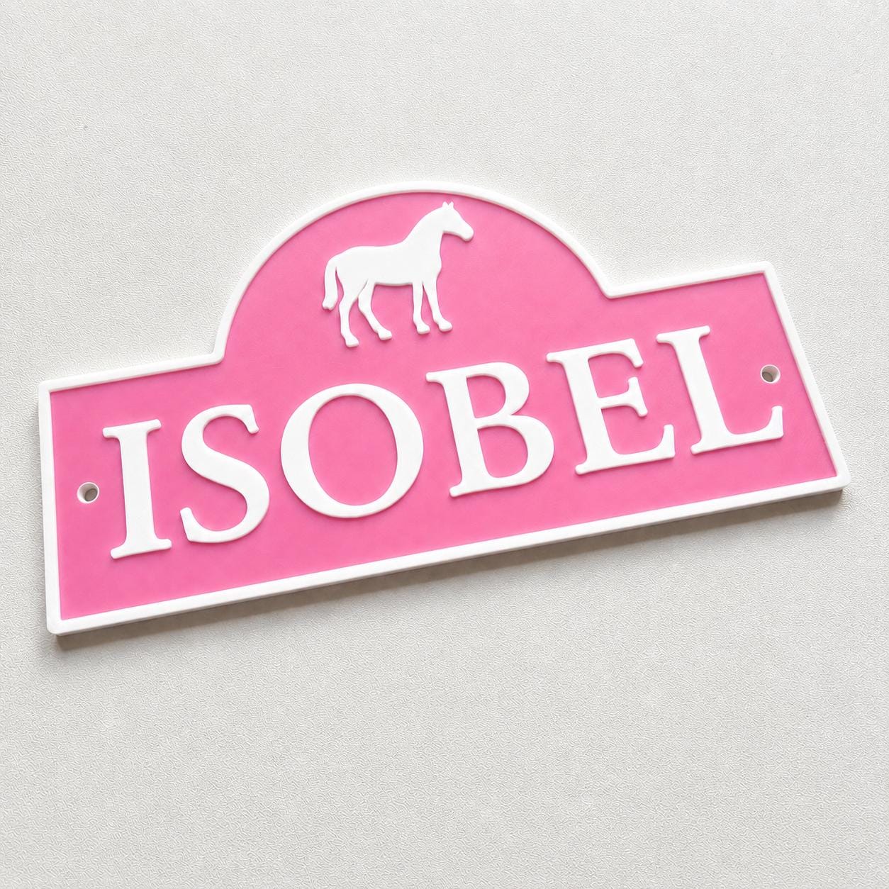 Personalised Name Horse Door Sign – Custom Girls Bedroom Decoration Plate Plaque