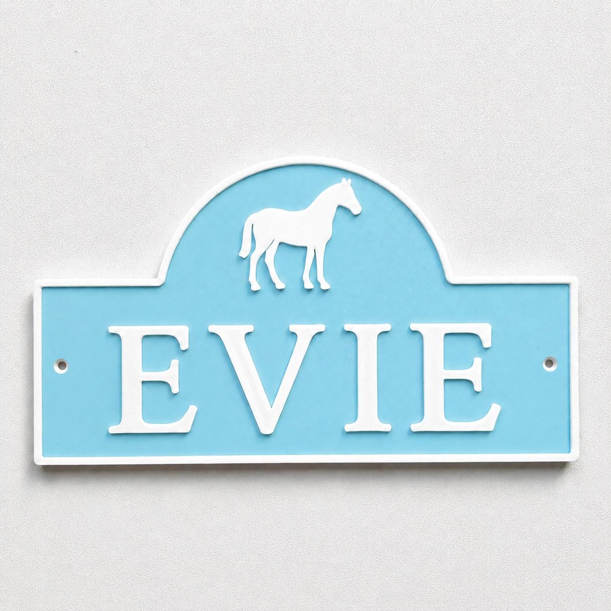 Personalised Name Horse Door Sign – Custom Girls Bedroom Decoration Plate Plaque