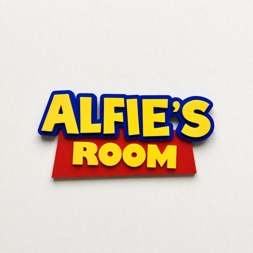 Personalised Kids Name Door Sign – Custom Girls Boys Bedroom Decoration Plate