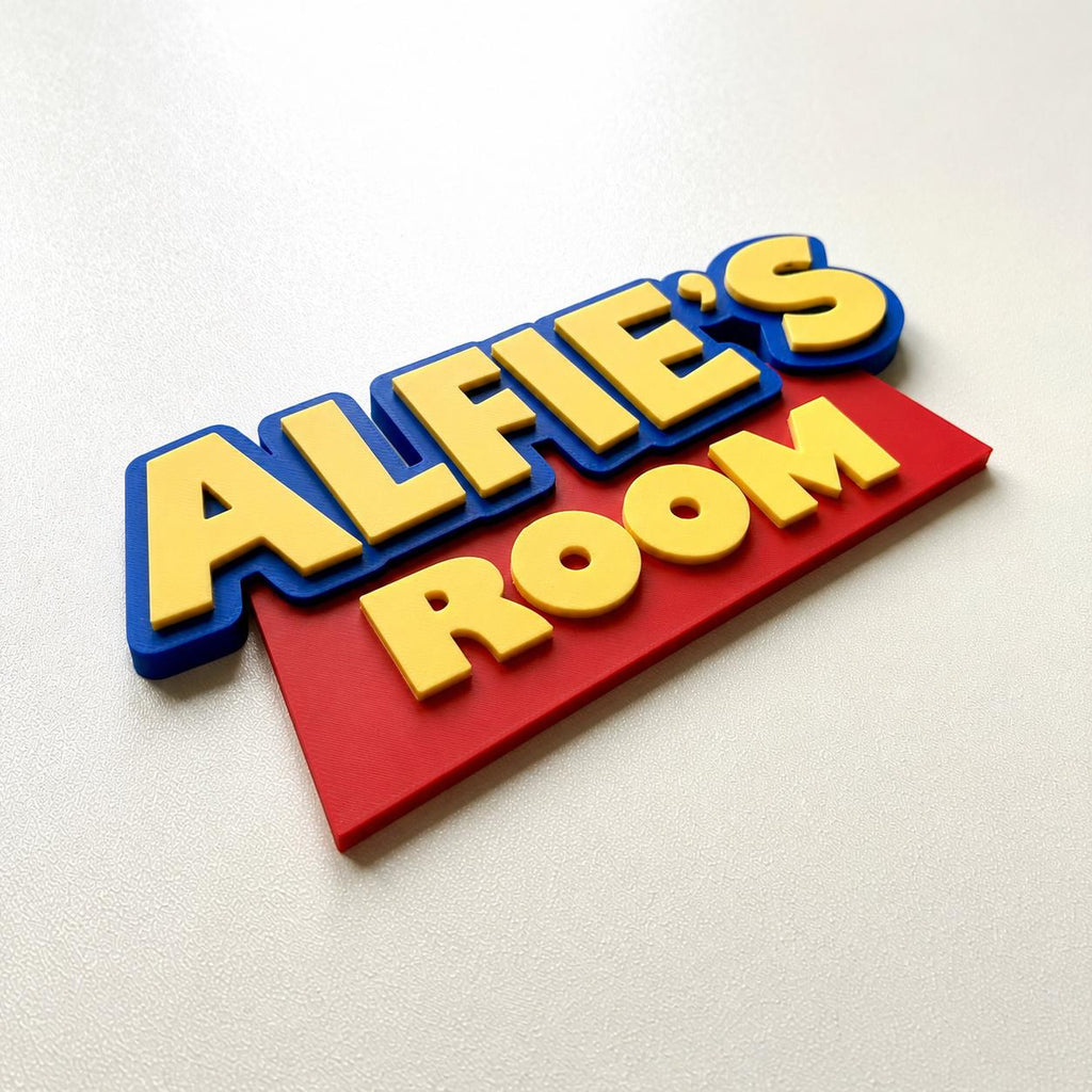 Personalised Kids Name Door Sign – Custom Girls Boys Bedroom Decoration Plate