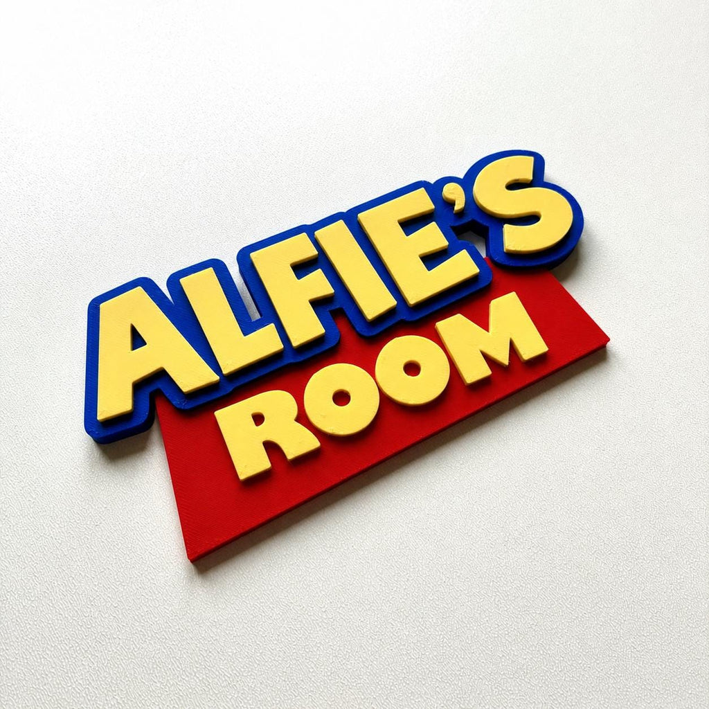 Personalised Kids Name Door Sign – Custom Girls Boys Bedroom Decoration Plate