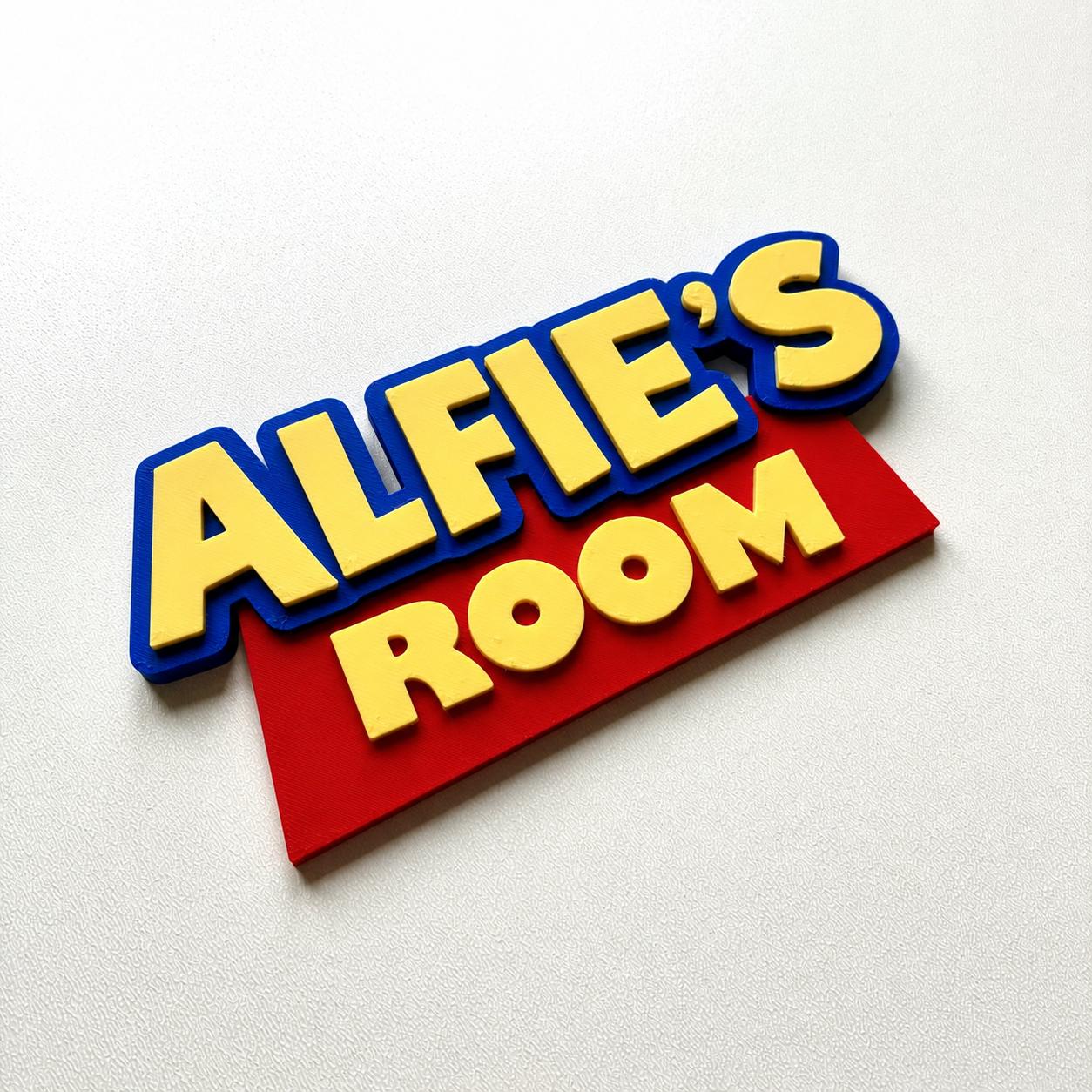 Personalised Kids Name Door Sign – Custom Girls Boys Bedroom Decoration Plate