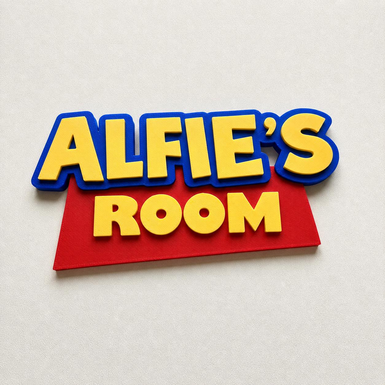 Personalised Kids Name Door Sign – Custom Girls Boys Bedroom Decoration Plate