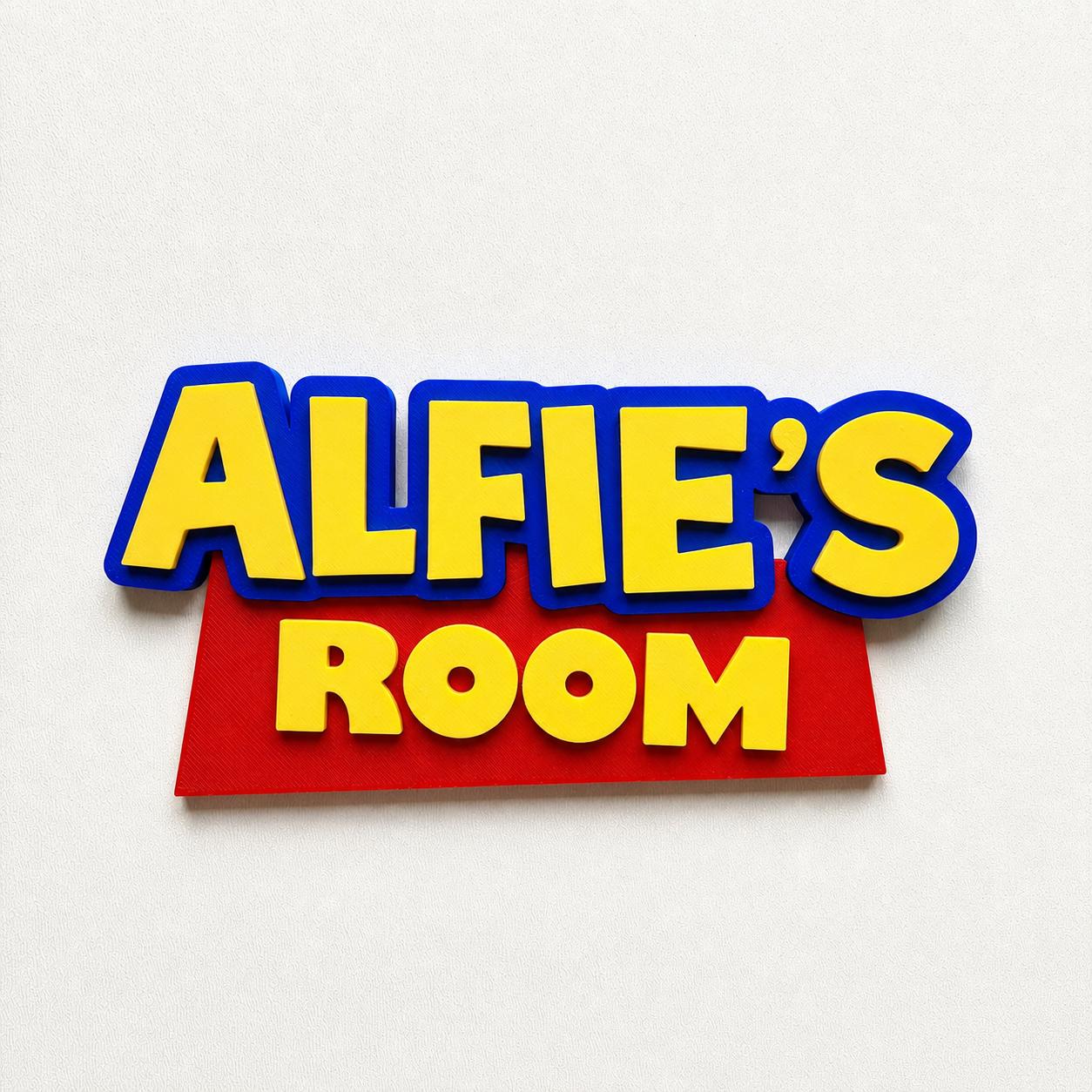 Personalised Kids Name Door Sign – Custom Girls Boys Bedroom Decoration Plate