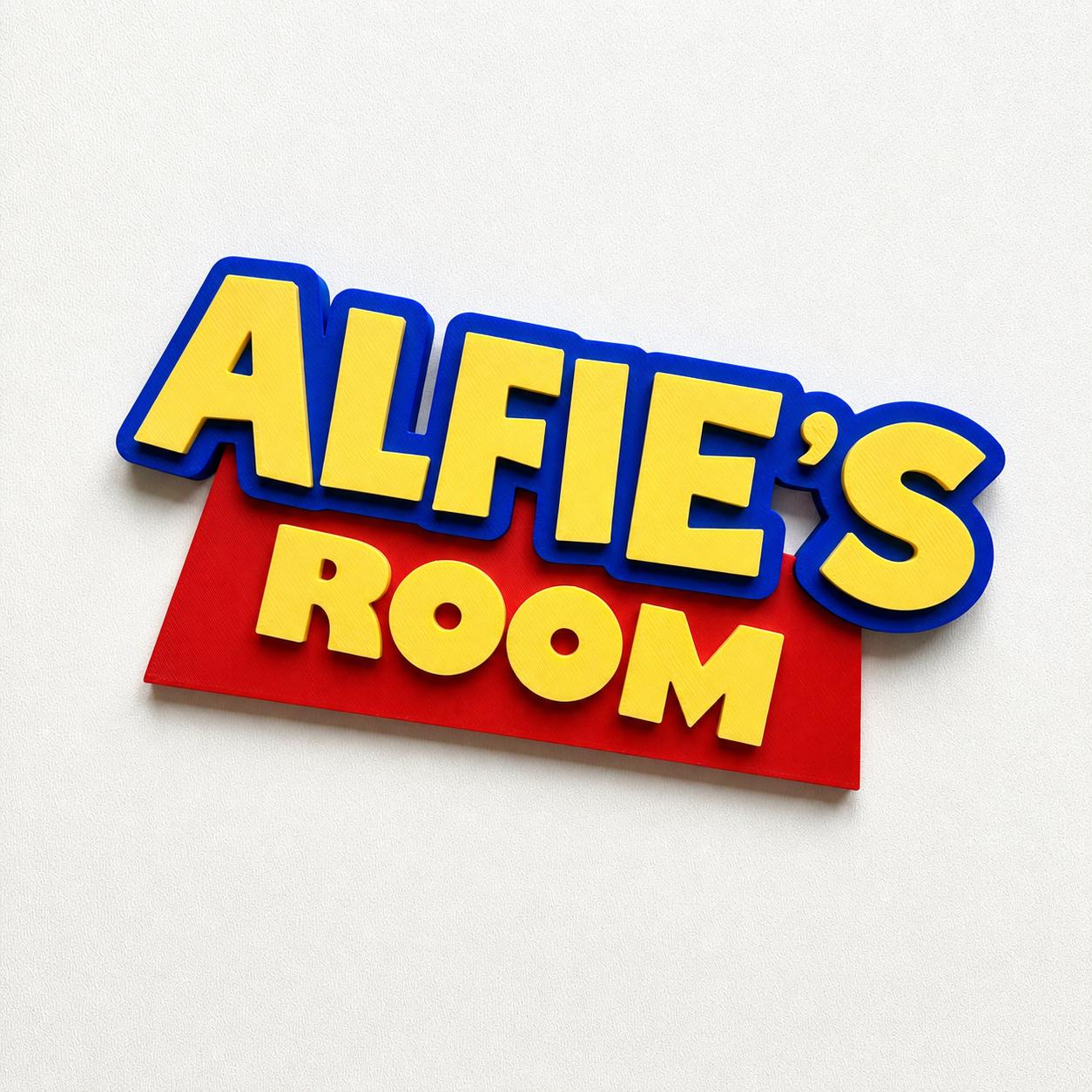 Personalised Kids Name Door Sign – Custom Girls Boys Bedroom Decoration Plate