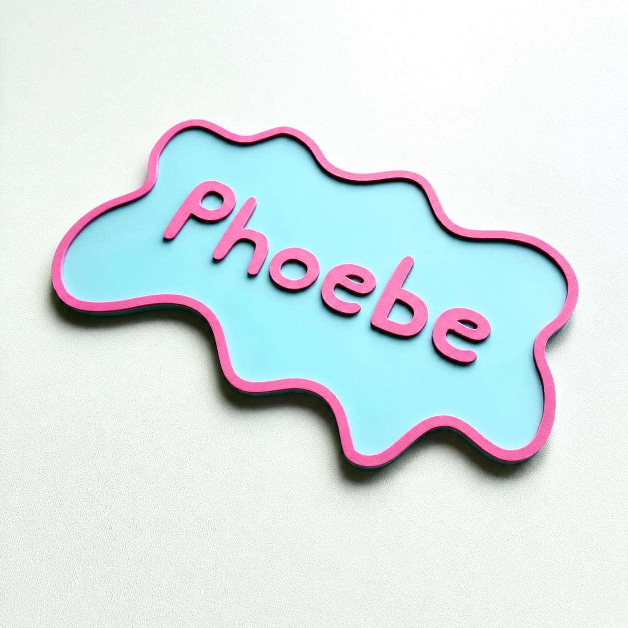 Personalised Kids Name Door Sign – Custom Girls Boys Bedroom Decoration Plate