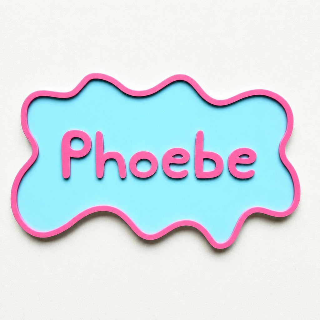 Personalised Kids Name Door Sign – Custom Girls Boys Bedroom Decoration Plate
