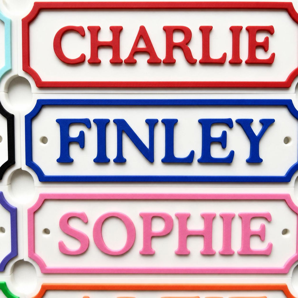 Personalised Kids Name Door Sign – Custom Girls Boys Bedroom Decoration Plate