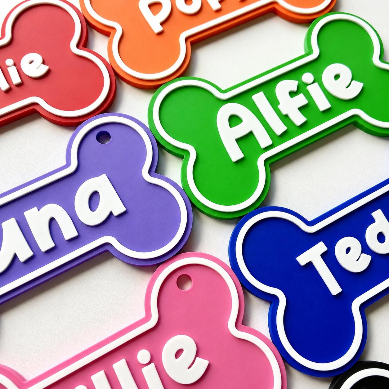 Personalised Dog Name Bone Sign – Custom Pet Crate Cage House Decoration Plate