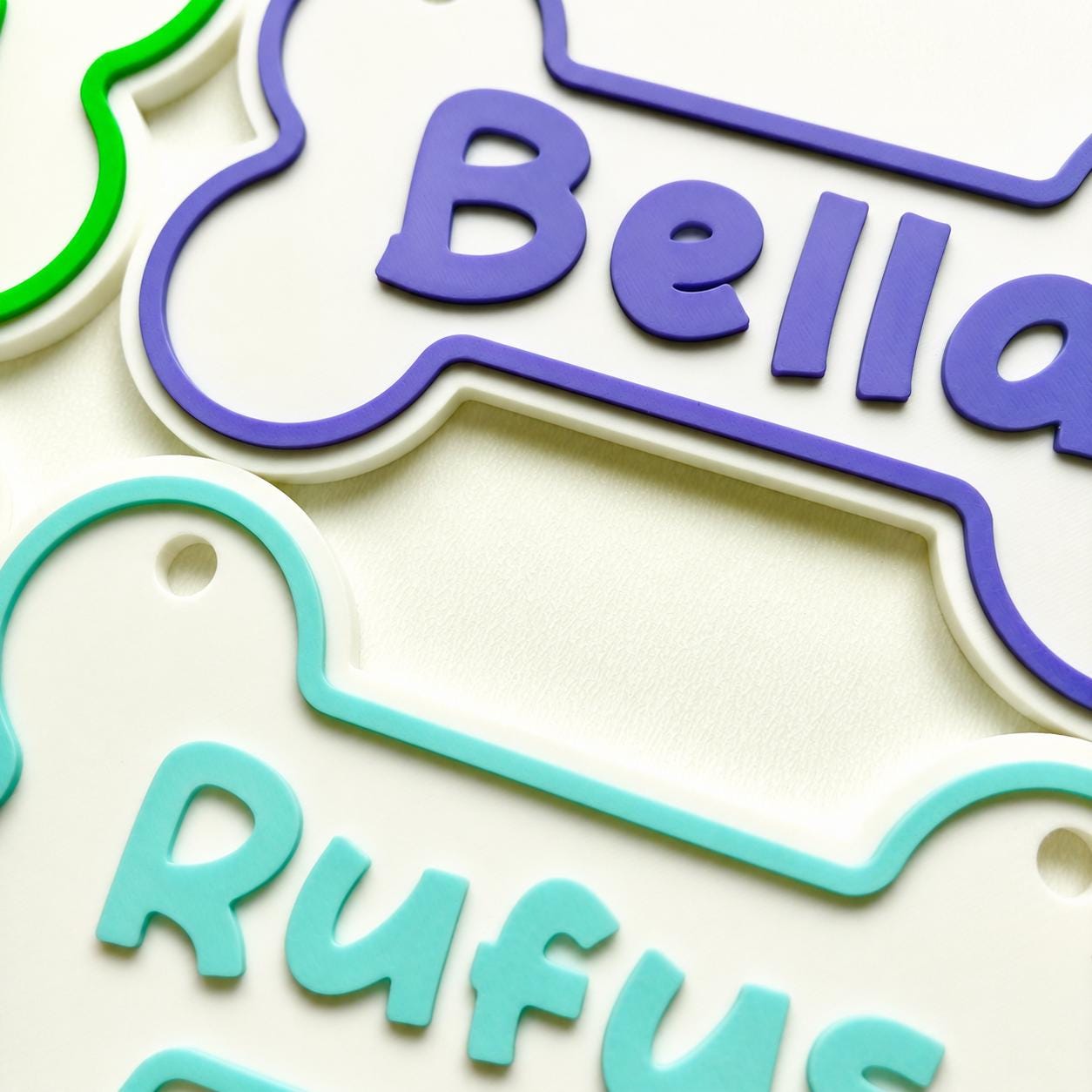 Personalised Dog Name Bone Sign – Custom Pet Crate Cage House Decoration Plate