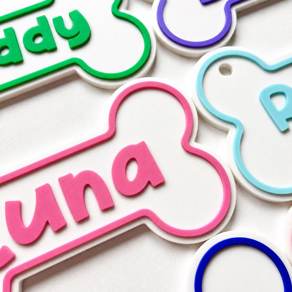 Personalised Dog Name Bone Sign – Custom Pet Crate Cage House Decoration Plate
