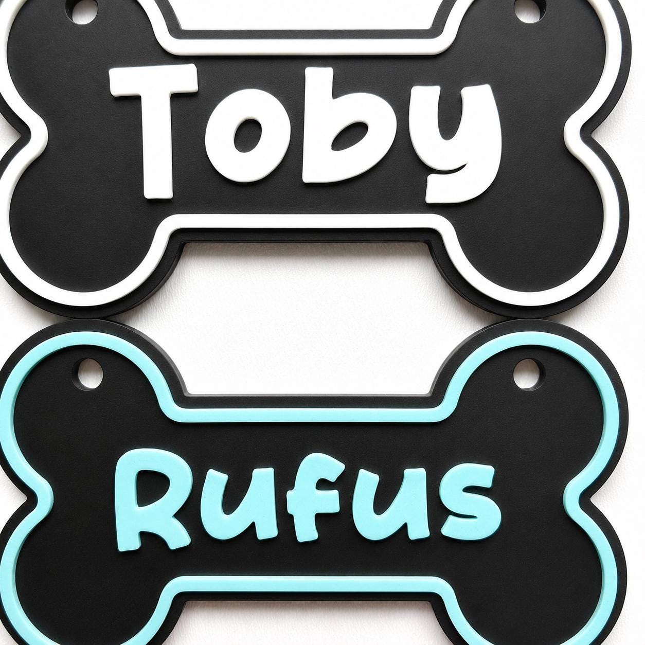 Personalised Dog Name Bone Sign – Custom Pet Crate Cage House Decoration Plate