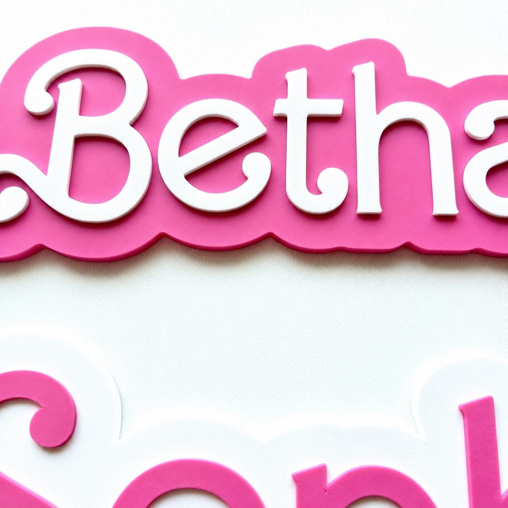 Personalised Name Door Sign – Custom Girls Bedroom Decoration Plate Plaque