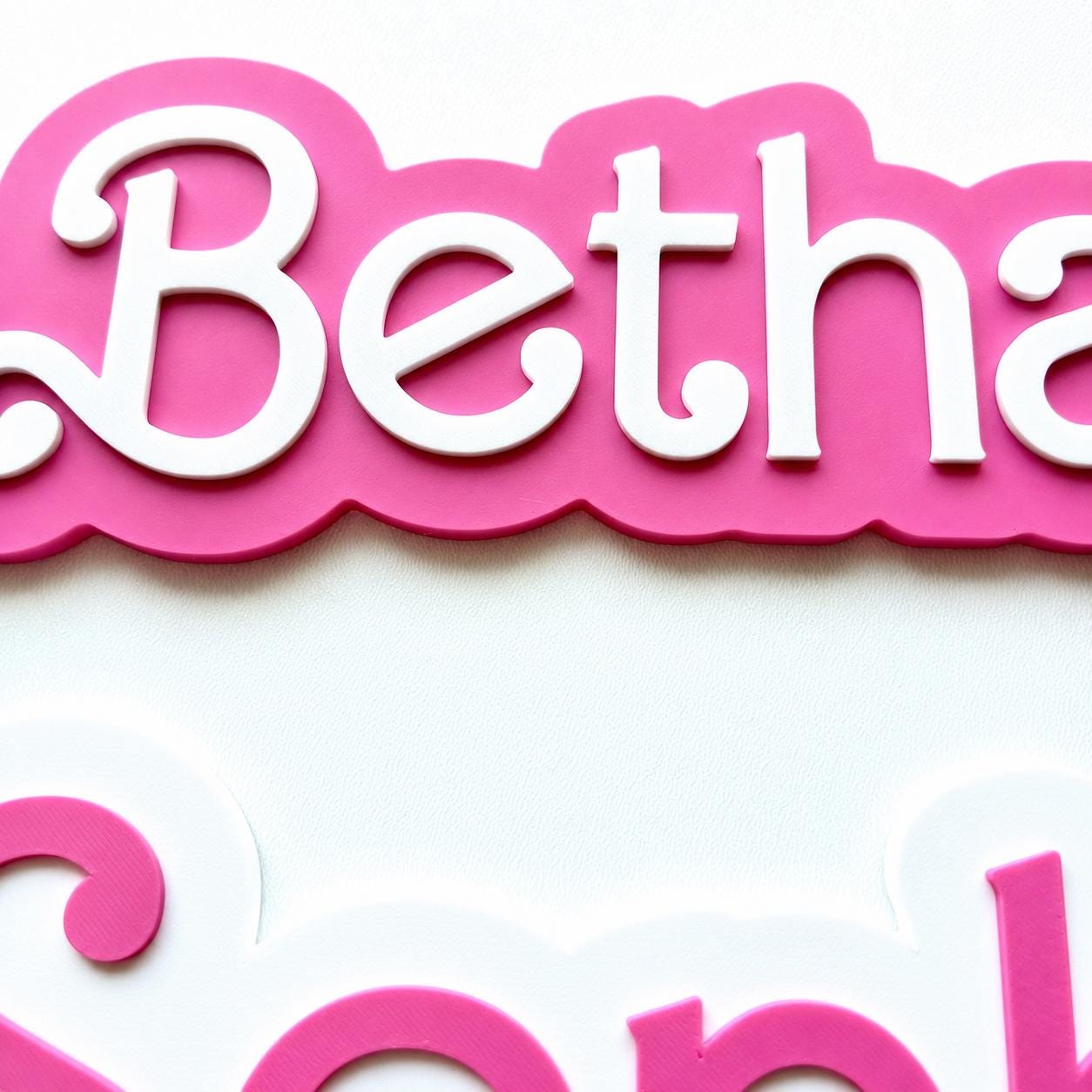 Personalised Name Door Sign – Custom Girls Bedroom Decoration Plate Plaque