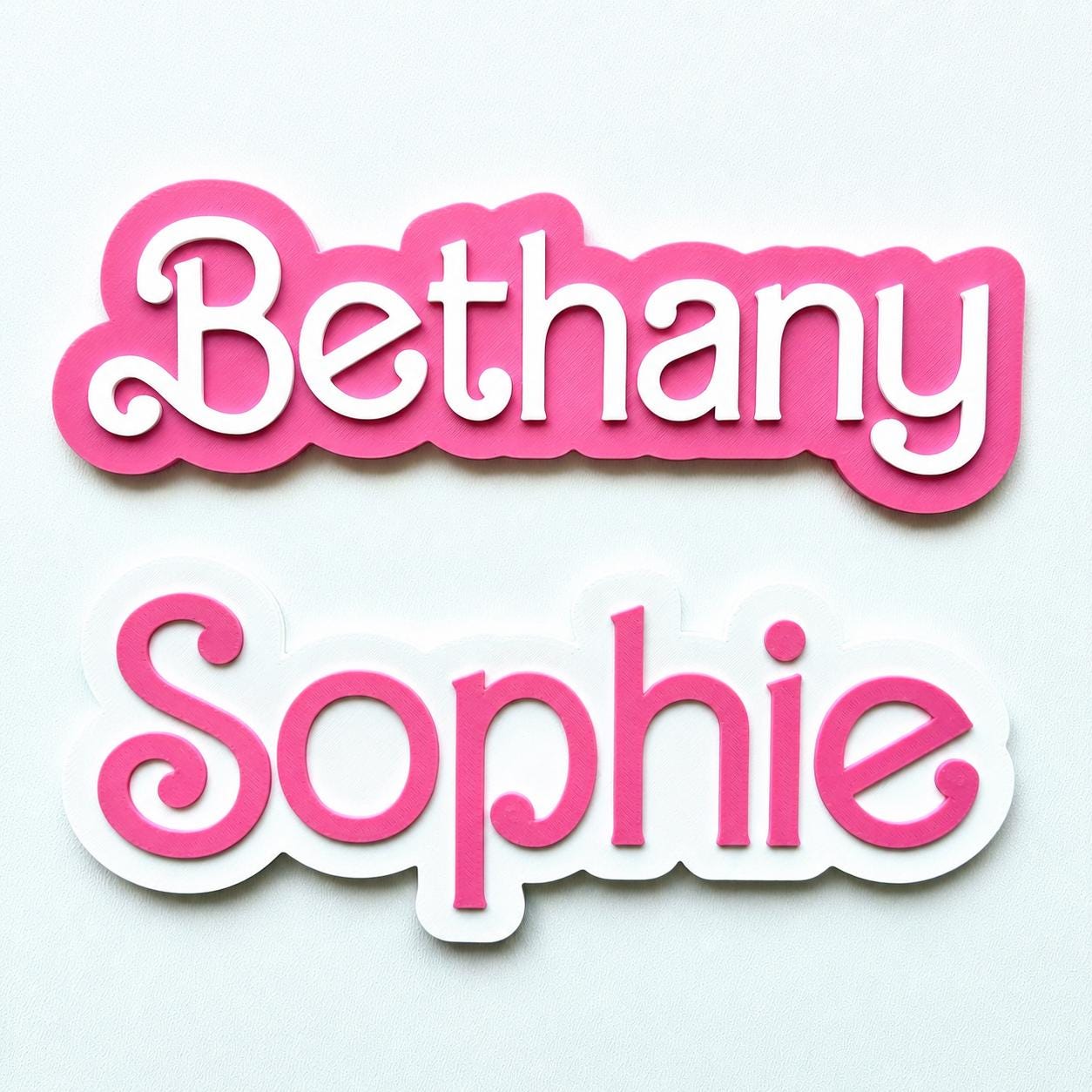 Personalised Name Door Sign – Custom Girls Bedroom Decoration Plate Plaque