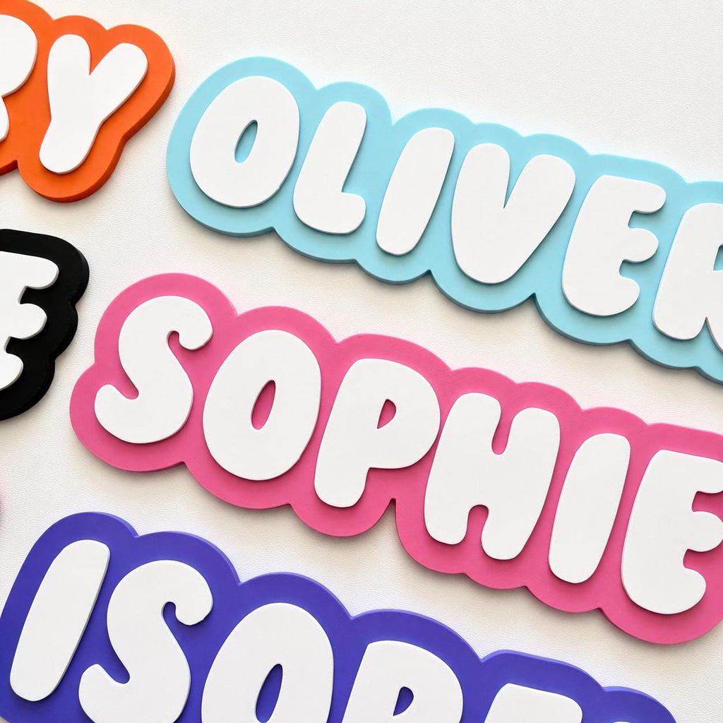 Personalised Kids Name Door Sign – Custom Girls Boys Bedroom Decoration Plate