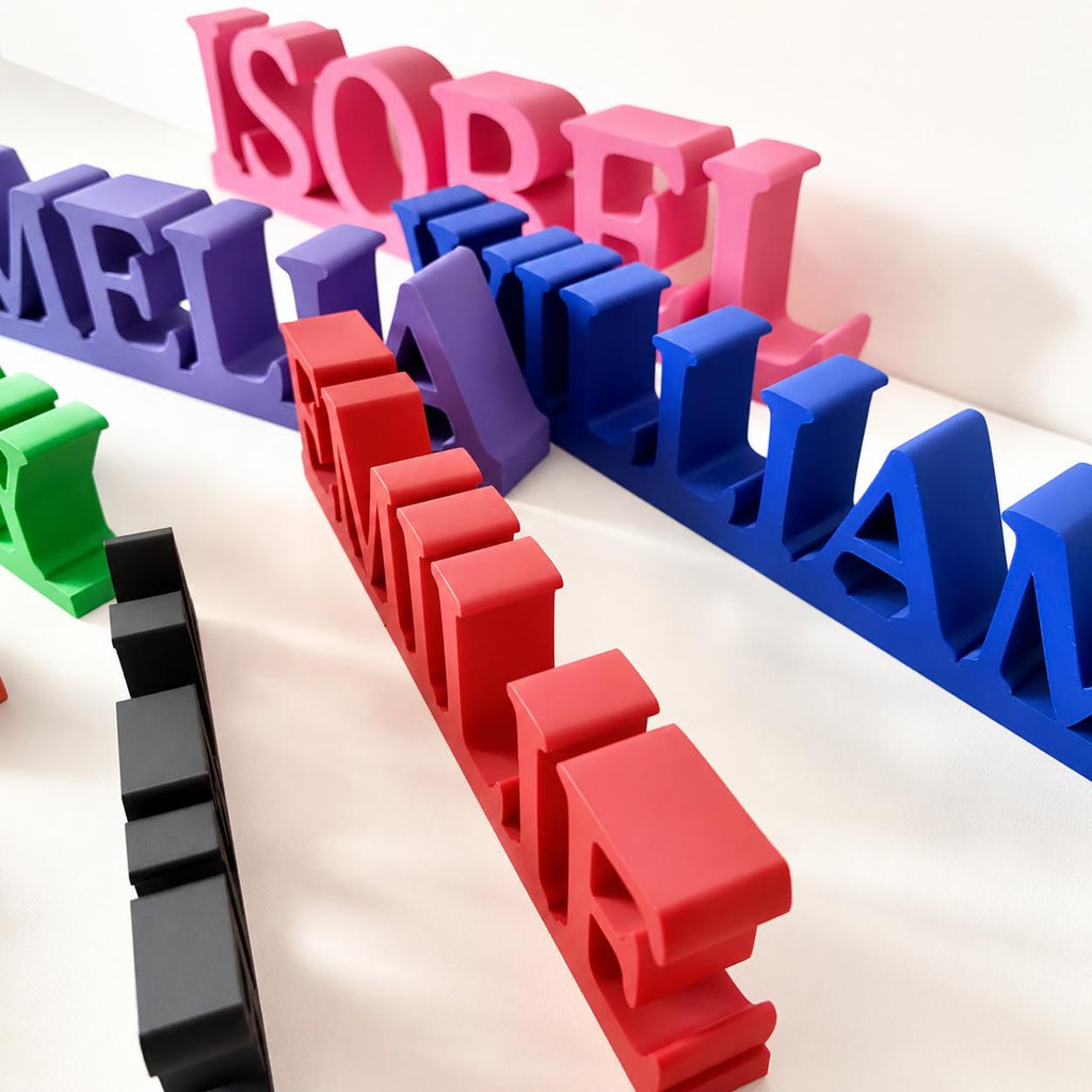 Personalised 3D Name Freestanding Sign – Custom Girls Boys Bedroom Decoration