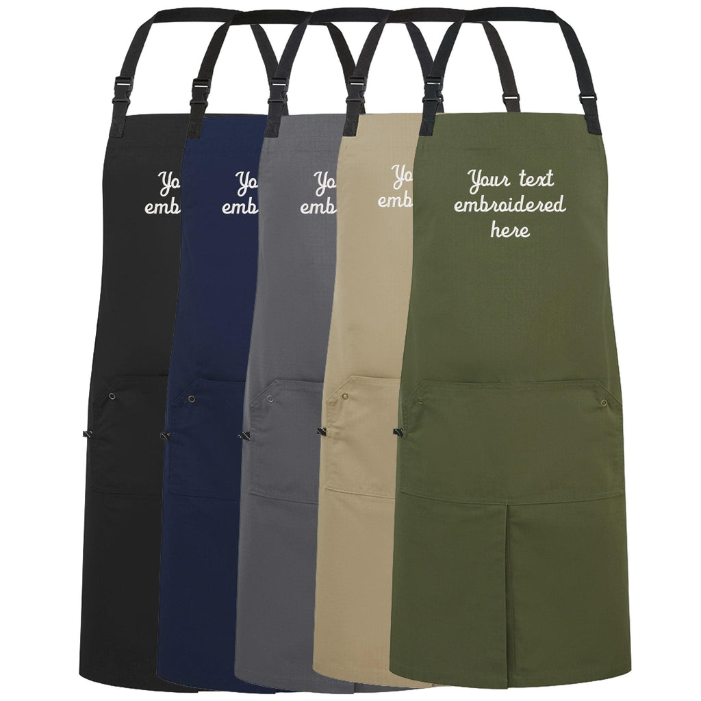 Embroidered Personalised Text Apron Custom Name Business Kitchen Baking Gift
